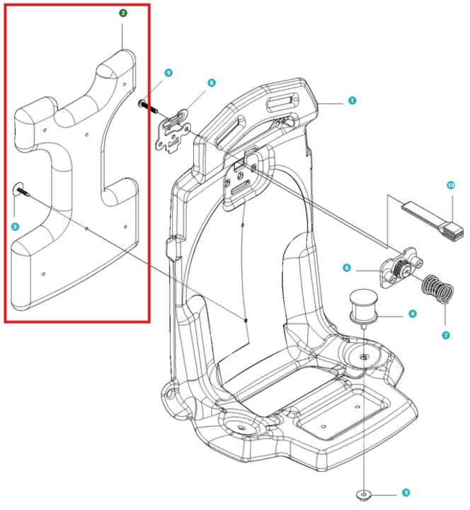 Pad in the group Spare Parts / Spare Parts Leaf Blowers / Spare parts Husqvarna 530BT at GPLSHOP (5041482-01)