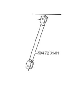 Gas spring in the group Spare Parts Robotic Lawn Mower / Spare parts Husqvarna Automower® Solar Hybrid / Automower Solar Hybrid - 2014 at GPLSHOP (5047231-01)