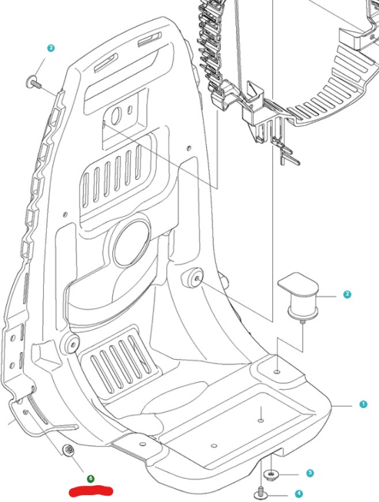 Nut in the group Spare Parts / Spare Parts Leaf Blowers / Spare parts Husqvarna 580BTS at GPLSHOP (5051826-01)