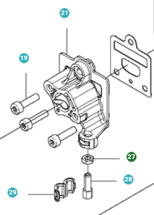 Nut in the group Spare Parts / Spare Parts Hedge Trimmers at GPLSHOP (5104874-01)