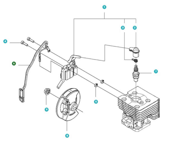 Wiring harness in the group Spare Parts / Spare Parts Leaf Blowers / Spare parts Husqvarna 530BT at GPLSHOP (5113941-01)