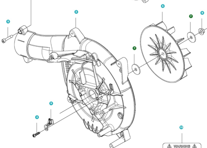 Washer in the group Spare Parts / Spare Parts Leaf Blowers / Spare parts Husqvarna 525BX at GPLSHOP (5157047-01)