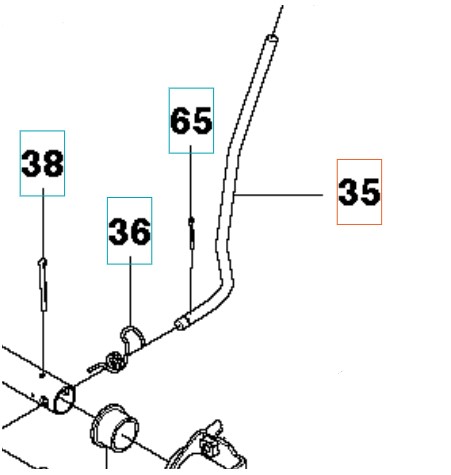 Rod in the group Spare Parts / Spare Parts Rider / Spare parts Husqvarna Rider 112C5 at GPLSHOP (5253165-01)