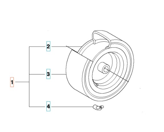 Wheel R111B, R111B5, R112C, R112C5, R112iC in the group Spare Parts / Spare Parts Rider / Spare parts Husqvarna Rider 112C5 at GPLSHOP (5255847-01)