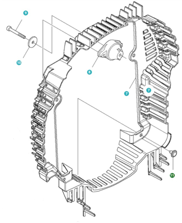 Clamp in the group Spare Parts / Spare Parts Leaf Blowers / Spare parts Husqvarna 580BTS at GPLSHOP (5262439-01)