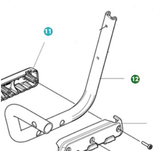 Frame Assy Right Bumper in the group Spare Parts / Spare Parts Leaf Blowers / Spare parts Husqvarna 550iBTX at GPLSHOP (5310169-01)