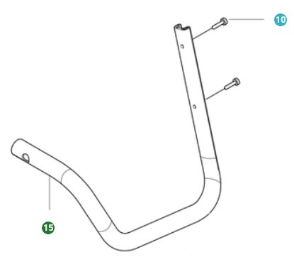 Frame Assy Left Bumper in the group Spare Parts / Spare Parts Leaf Blowers / Spare parts Husqvarna 550iBTX at GPLSHOP (5310179-01)