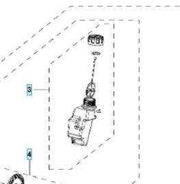 Bottle 5311467-02 in the group Spare Parts / Spare Parts Hedge Trimmers / Spare parts Husqvarna 120iTK4-H at GPLSHOP (5311467-02)