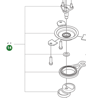 Bearing Ring Trim Cut in the group Spare Parts / Spare Parts Hedge Trimmers / Spare parts Husqvarna 522iHD75 at GPLSHOP (5311957-01)