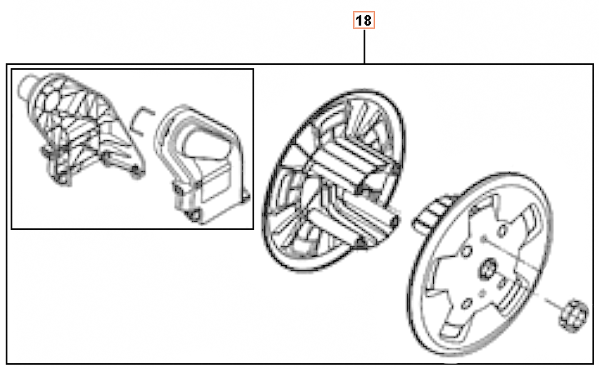 Reel Hose Reel Kit 5312405-01 in the group Spare Parts / Spare Parts Pressure Washers / Spare parts Husqvarna PW490 at GPLSHOP (5312405-01)