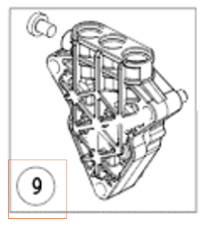 Cylinder Head Cylinder Block 1 5312596-01 in the group Spare Parts / Spare Parts Pressure Washers / Spare parts Husqvarna PW235R at GPLSHOP (5312596-01)