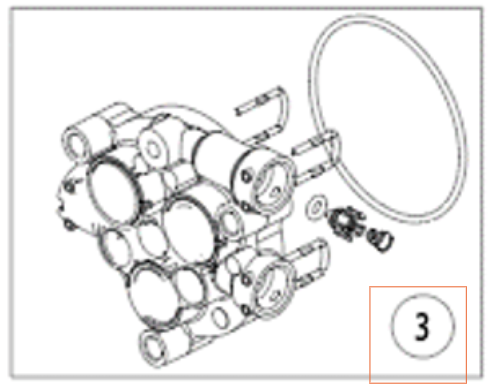 Cylinder Cylinder Block Pw235/ 5363463-01 in the group Spare Parts / Spare Parts Pressure Washers / Spare parts Husqvarna PW235R at GPLSHOP (5363463-01)