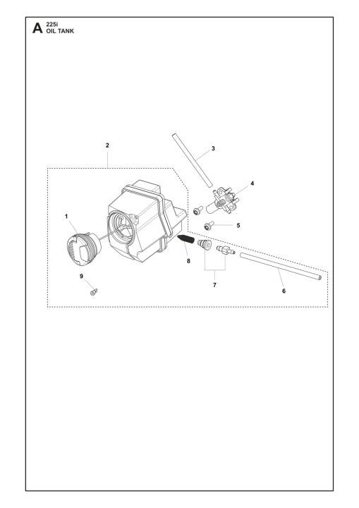 Tank Assy 225I Servicer Parts 5376482-01 in the group Spare Parts / Spare parts Chainsaws / Spare parts Husqvarna 225i at GPLSHOP (5376482-01)