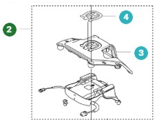 Cover kit charging module Automower 320 Nera in the group Spare Parts Robotic Lawn Mower / Spare parts Husqvarna Automower® 320 Nera / Automower 320 Nera - 2023 at GPLSHOP (5388762-01)