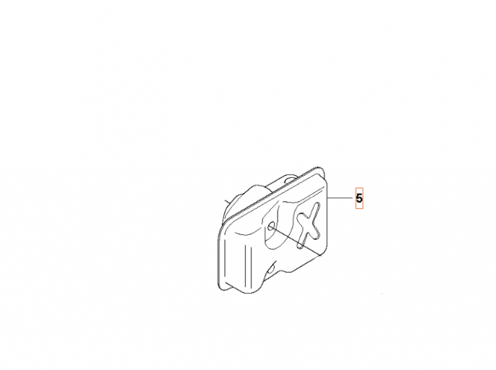 Silencer in the group Spare Parts / Spare Parts Hedge Trimmers / Spare parts Husqvarna 123HD60 at GPLSHOP (5443038-01)