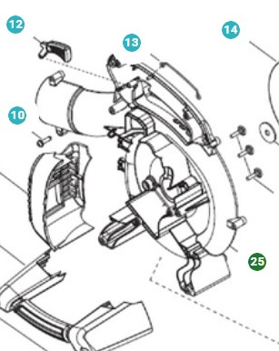 Scroll - Inner in the group Spare Parts / Spare Parts Leaf Blowers / Spare parts Husqvarna 125BVX at GPLSHOP (5451100-01)