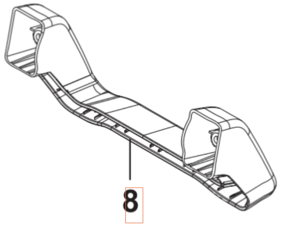 Support Foot 5460904-01 in the group Spare Parts / Spare Parts Pressure Washers / Spare parts Husqvarna PW130 at GPLSHOP (5460904-01)