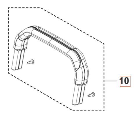 Handle Kit 5460906-01 in the group Spare Parts / Spare Parts Pressure Washers / Spare parts Husqvarna PW130 at GPLSHOP (5460906-01)