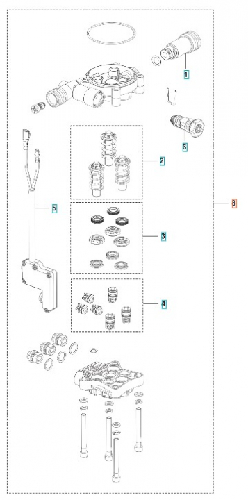 Pump Kit 5460915-01 in the group Spare Parts / Spare Parts Pressure Washers / Spare parts Husqvarna PW130 at GPLSHOP (5460915-01)