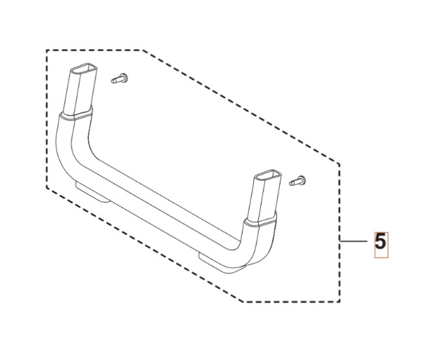 Foot Support 5460918-01 in the group Spare Parts / Spare Parts Pressure Washers / Spare parts Husqvarna PW240 at GPLSHOP (5460918-01)