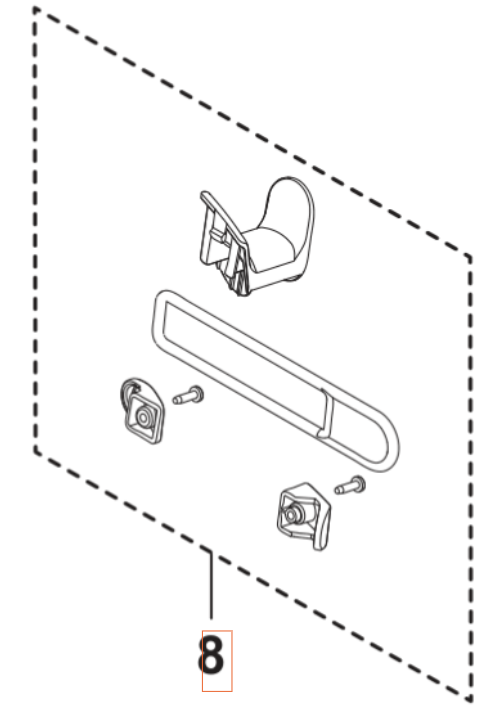 Cable Hooks Kit 5460921-01 in the group Spare Parts / Spare Parts Pressure Washers / Spare parts Husqvarna PW240 at GPLSHOP (5460921-01)