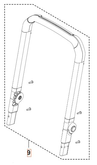 Foldable Handle 5460922-01 in the group Spare Parts / Spare Parts Pressure Washers / Spare parts Husqvarna PW240 at GPLSHOP (5460922-01)