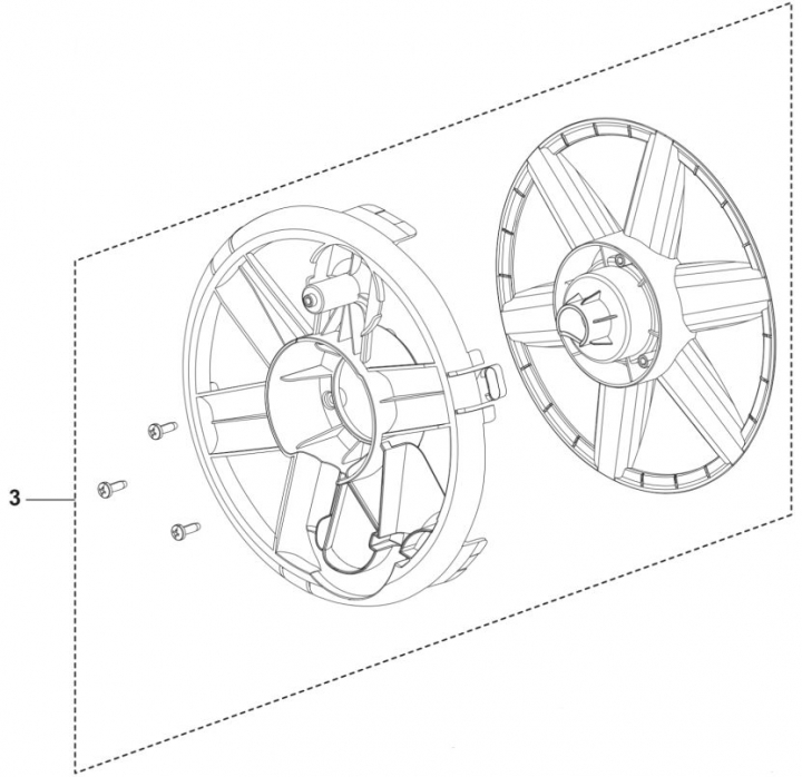 Hose Reel Support 5460927-01 in the group Spare Parts / Spare Parts Pressure Washers / Spare parts Husqvarna PW240 at GPLSHOP (5460927-01)