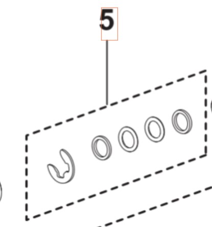 Gasket Adapter System Gaskets 5460930-01 in the group Spare Parts / Spare Parts Pressure Washers / Spare parts Husqvarna PW240 at GPLSHOP (5460930-01)