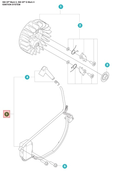 Ignition Module Husqvarna 560XP Mark II, 562XP Mark II in the group Spare Parts / Carburetors / Carburetor for Chainsaw at GPLSHOP (5463781-01)