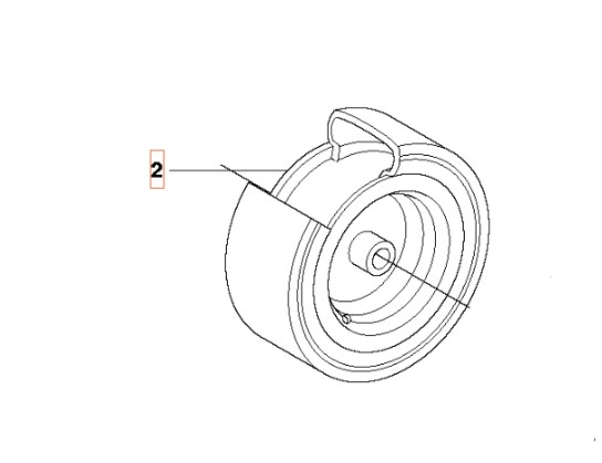 Rim R111B, R111B5, R112C, R112C5, R112iC, FR2311, FR2312 in the group Spare Parts / Spare Parts Rider / Spare parts Husqvarna Rider 112C5 at GPLSHOP (5739816-01)