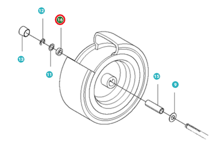 Distance in the group Spare Parts / Spare Parts Jonsered Ride-On Front Mowers / Spare parts Jonsered FR 2312 MA at GPLSHOP (5752927-02)