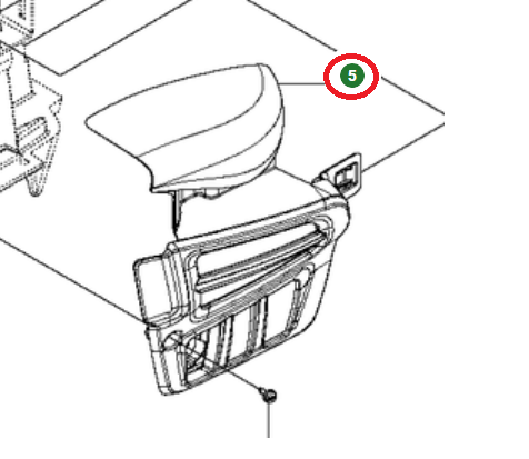 Housing in the group Spare Parts / Spare Parts Jonsered Ride-On Front Mowers / Spare parts Jonsered FR 2312 MA at GPLSHOP (5842631-02)