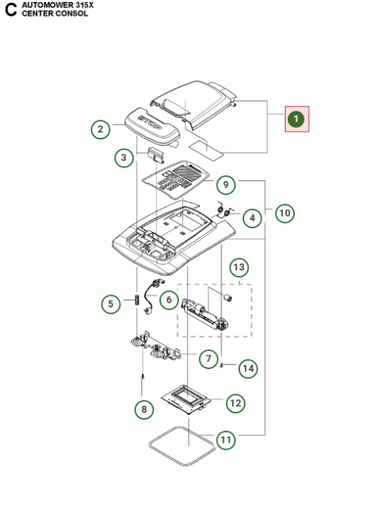 Latter Set Black 5876513-02 in the group Spare Parts Robotic Lawn Mower / Spare parts Husqvarna Automower® 315X / Automower 315X - 2020 at GPLSHOP (5876513-02)