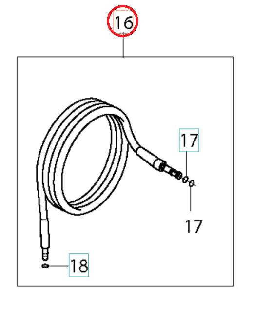 Hose Steel Arm 13M Xt 5926176-45 in the group Spare Parts / Spare Parts Pressure Washers / Spare parts Husqvarna PW450 at GPLSHOP (5926176-45)