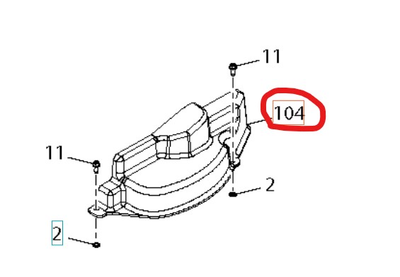 Guard 97Crd Rh Mandrel Cover in the group Spare Parts / Spare Parts Garden Tractors / Spare parts Husqvarna TC 138 at GPLSHOP (5928481-01)