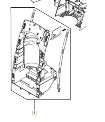 Chassis Back Dark Grey 5960248-01 in the group Spare Parts / Spare Parts Pressure Washers / Spare parts Husqvarna PW490 at GPLSHOP (5960248-01)