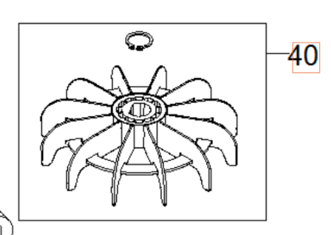 Fan Kit 5960253-01 in the group Spare Parts / Spare Parts Pressure Washers / Spare parts Husqvarna PW490 at GPLSHOP (5960253-01)