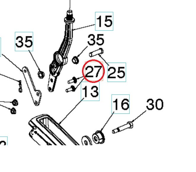 Screw 5962384-01 in the group Spare Parts / Spare Parts Garden Tractors at GPLSHOP (5962384-01)