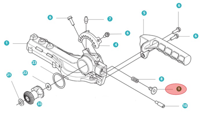 Stop in the group Spare Parts / Spare Parts Hedge Trimmers / Spare parts Husqvarna 525HE4 at GPLSHOP (5963160-01)