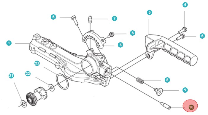 Pin in the group Spare Parts / Spare Parts Hedge Trimmers / Spare parts Husqvarna 525HE4 at GPLSHOP (5963161-01)