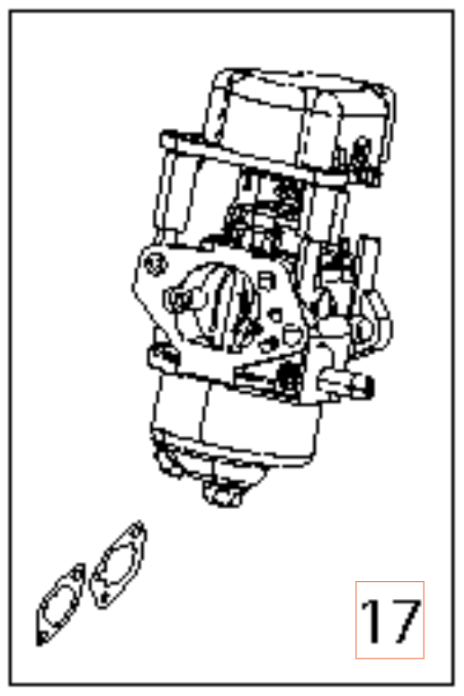 Carburetor 5973821-01 in the group Spare Parts / Carburetors at GPLSHOP (5973821-01)