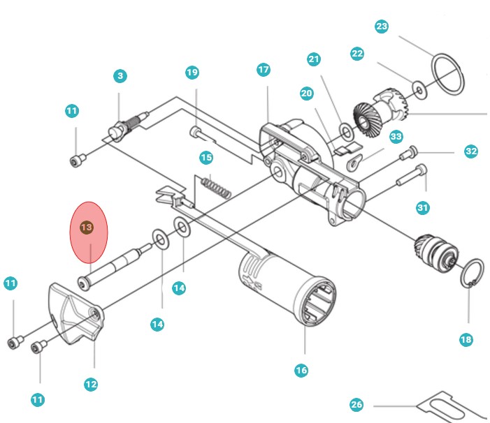 Shaft Duplo in the group Spare Parts / Spare Parts Hedge Trimmers / Spare parts Husqvarna 525HE3 at GPLSHOP (5979585-01)