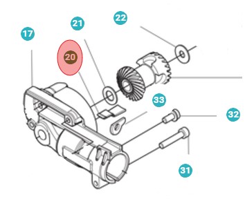 Sealing Gear Housing in the group Spare Parts / Spare Parts Hedge Trimmers / Spare parts Husqvarna 525HE4 at GPLSHOP (5979741-01)