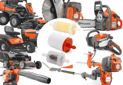 Husqvarna forest and garden machines with replacement fuel filters